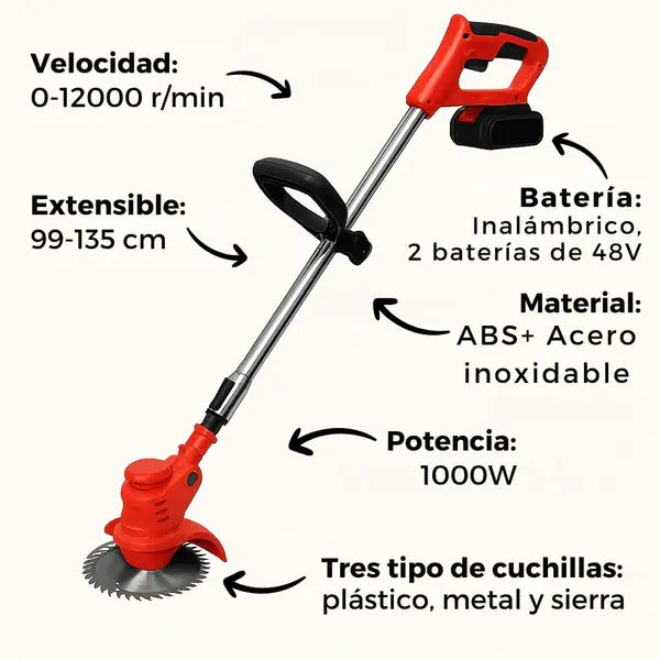 Guadaña Turbo Max™ – Con Batería Extra