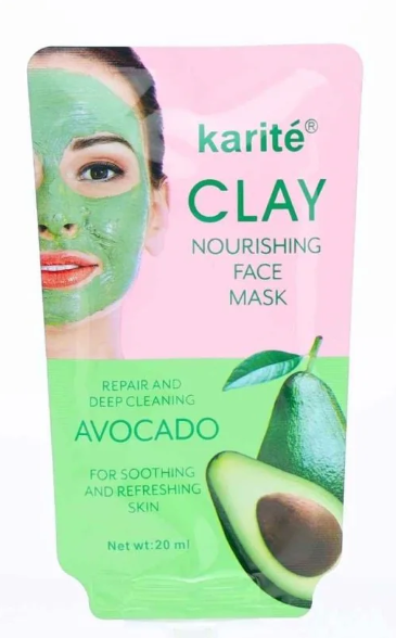 Mascarilla facial de arcilla y aguacate