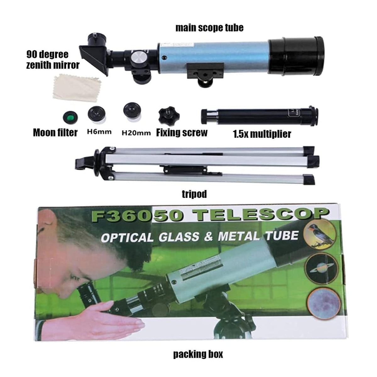 Telescopio Refractor Monóculo F36050