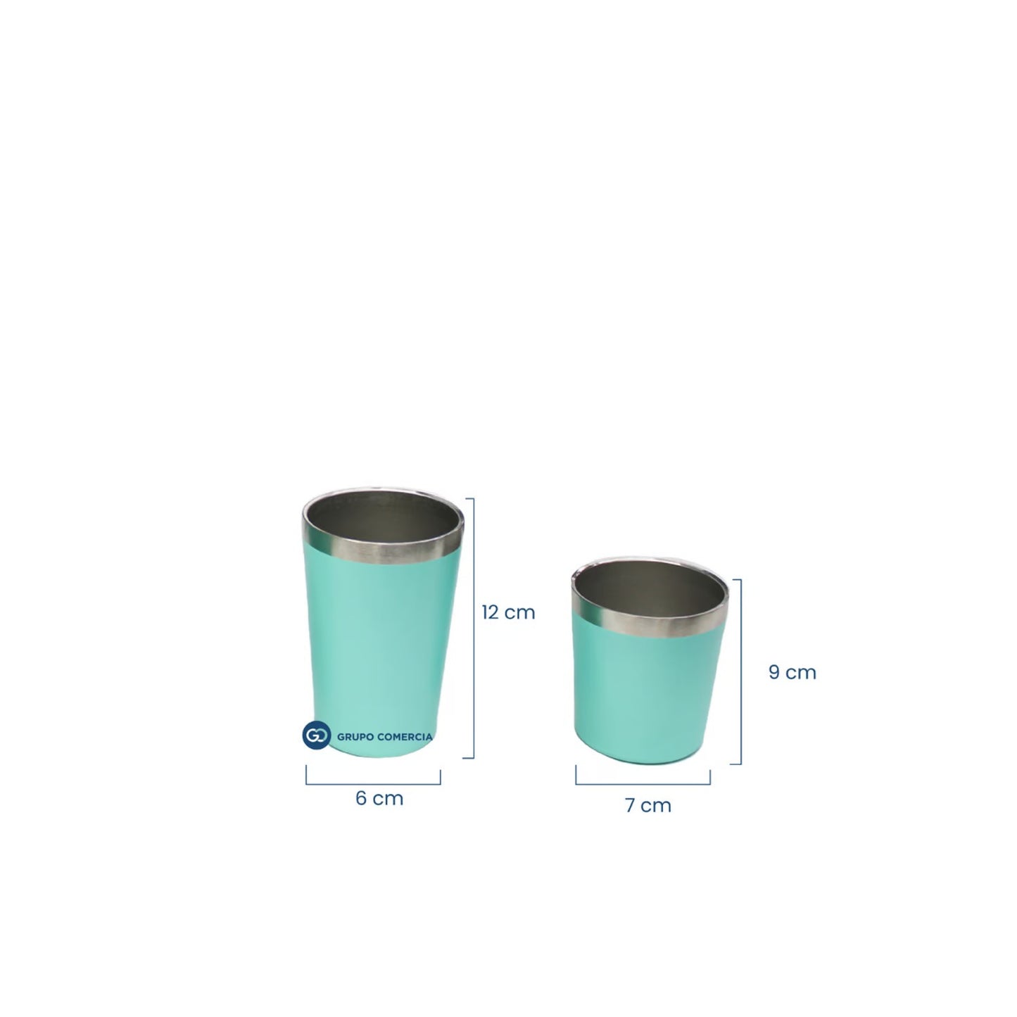 Vaso Termo Stan Negro x 4 Acero Inoxidab