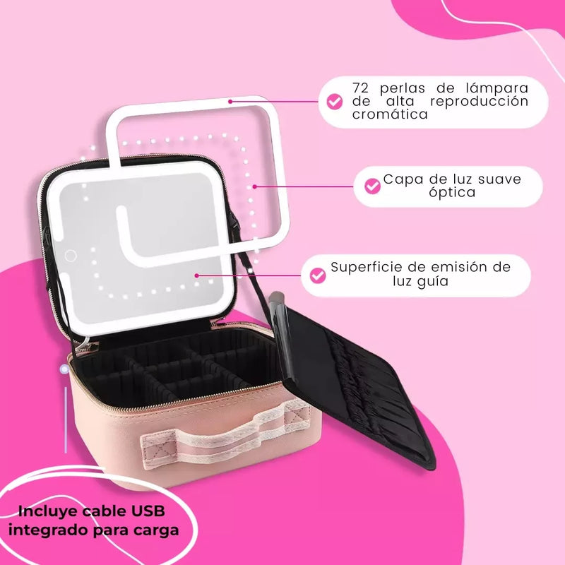Organizador De Maquillaje Joyero Espejo