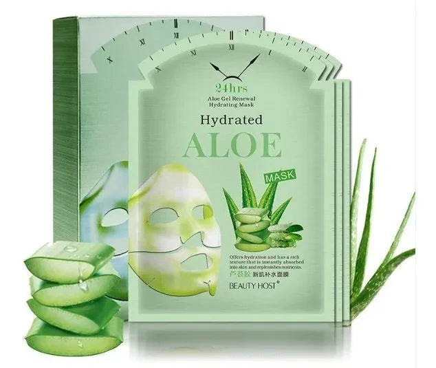 Mascarilla Facial Hidratante Aloe x10